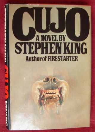 Cujo By Stephen King (1981,  Hardcover) - Hc,  Dj - Orig.  Bce - Rare -