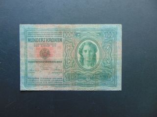 Czechoslovakia 100 korona 1912,  1 korun STAMP RARE 3