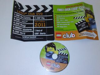 1st First Ever 2011 Lego Club Dvd,  Limited Disc Only Rare 77b
