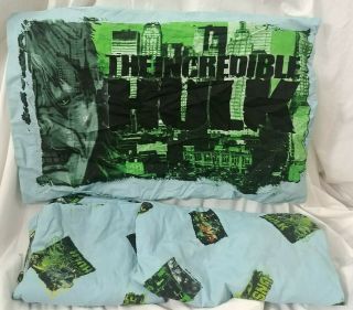 Incredible Hulk Sheet Full Size Set 3 Piece Rare