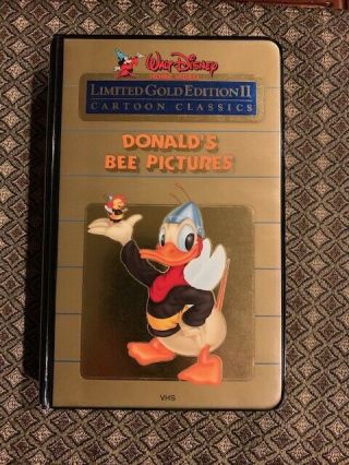 Vintage Rare Vhs Walt Disney Limited Gold Edition Ii Donald 