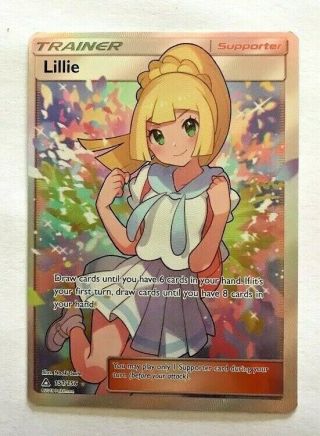 Lillie - 151/156 - Full Art Ultra Rare Sun & Moon: Ultra Prism Pokemon Nm