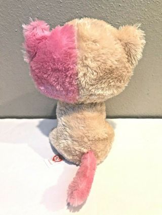 Rare Ty Beanie Boos Anabelle The Pink Cat Kitten 6 " Plush Big Glitter Eyes Gift