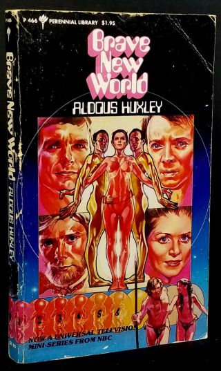 Brave World,  Aldous Huxley,  Rare Television Mini - Series Tie - In 1st Perennial