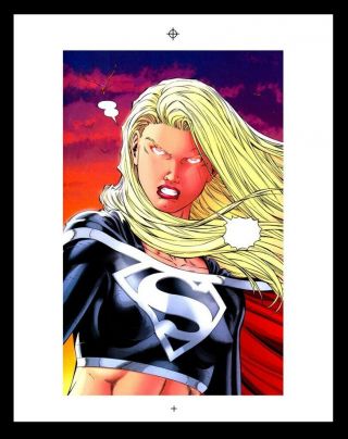 Ian Churchill Supergirl 3 Rare Production Art Pg 22 Superman Batman Dc Comics