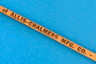 Rare Vintage Find Allis Chalmers Wood Square Yard Stick 36 " Length
