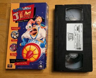 Earthworm Jim Volume 2 Conqueror Worm (vhs,  1995) Rare Day Of The Fish