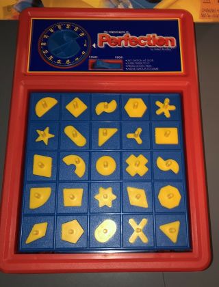 Vintage 1990 Milton Bradley Game of PERFECTION - 100 Complete Box RARE 3