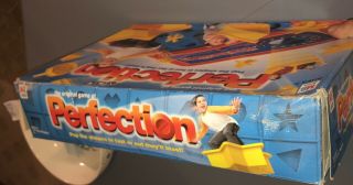 Vintage 1990 Milton Bradley Game of PERFECTION - 100 Complete Box RARE 5