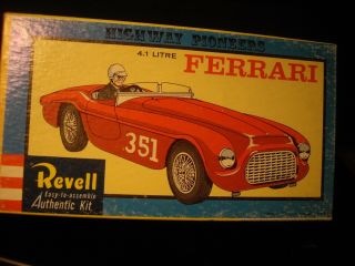 1:32 Revell H - 74 1952 Ferrari 4.  1 Litre Highway Pioneers In Bag Rare Find