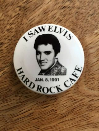 Hard Rock Cafe " I Saw Elvis At The Hard Rock Cafe " Pin,  Rare
