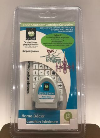 Cricut Home Decor Solutions Cartridge Retired/ Rare 29 - 0695