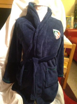 Leicester Tigers Boys Kids Dressing Gown 10 - 11 Rare Ble Good Pockets Rugby rfc 3