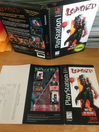 Loaded (sony Playstation 1,  1996) Rare Complete Longbox W/registration Card Wow