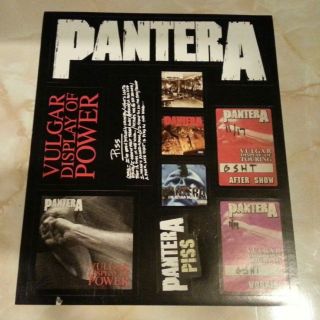 Pantera Sticker Decal Sheet Rare Rsd Promo Oop Collectible Memorabilia Gift