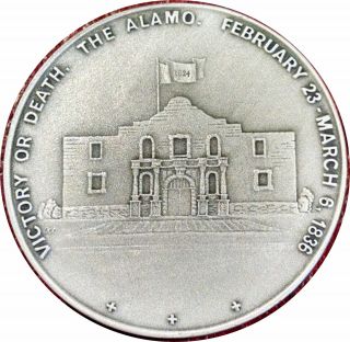 1966 Remember The Alamo 999 Silver Medal By Medallic Arts Limited Edition Rare