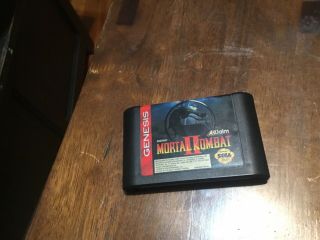 Mortal Kombat 2 Ii Sega Genesis 1994 Game Cart Only - Collectible Rare