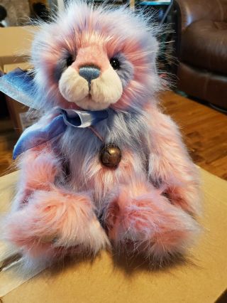 Charlie Bears Pink & Blue Gorgeous Rare Lollipop Bear Numbered