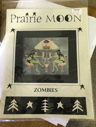 Rare Oop Prairie Moon Zombies Cross Stitch Chart