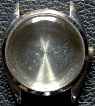Rare 1955 Rolex Oyster Reference 6565 And 6564 Stainless Steel Case