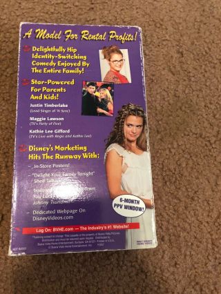 Disney - Model Behavior (Demo Tape) VHS (Slip Cover) Rare/HTF 4