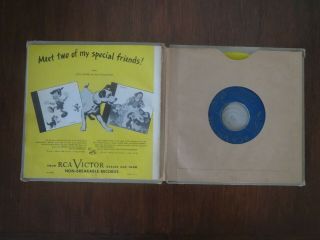 RCA Victor - Walt Disney ' s Peter and the Wolf - Book 1949 - Rare Yellow Vinyl 45s 4