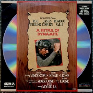 A Fistful Of Dynamite (1964) Laserdisc Image Leone Steiger Coburn Rare