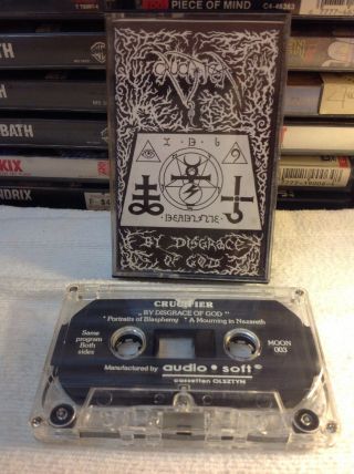 Crucifier By Disgrace Of God Rare Death Metal Cassette Rare 1993 Pagan Records