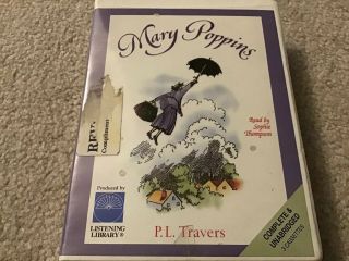 Mary Poppins By P.  L.  Travers Complete Book On Tape - Rare