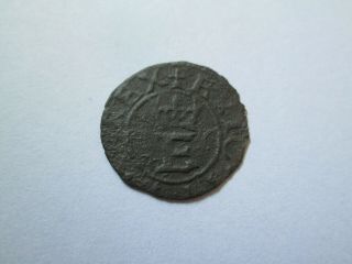 Sweden Medieval Silver Coin,  Erik 14 Schilling N.  D.  (1568) Reval Rare