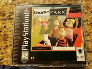 Theme Park (sony Playstation 1,  1995) Rare Black Label