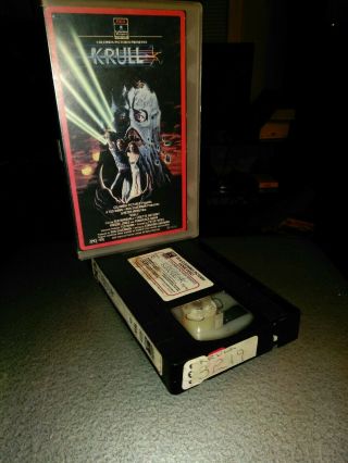 Krull Vhs Vintage Video Tape 1984 Rare Oop Sci - Fi Cult Fantasy Horror Movie Film