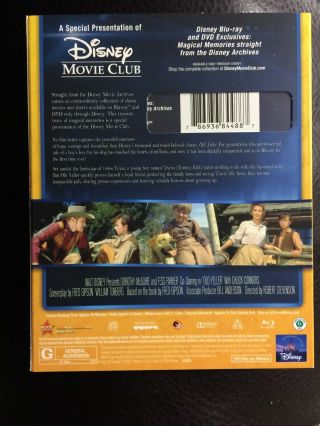 Old Yeller Blu - ray RARE DMC Disney Movie Club Exclusive 2