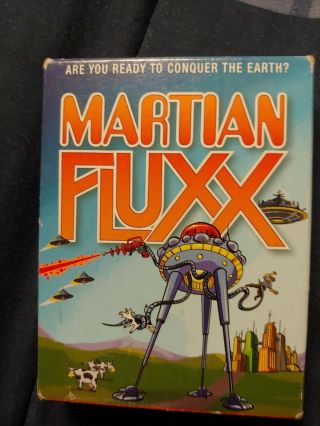 Martian Fluxx - Looney Labs - Card Game - Rare Out Of Print And Signed By Creator