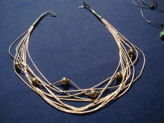Rare Native American 925 Sterling Silver Big Chunky Necklace