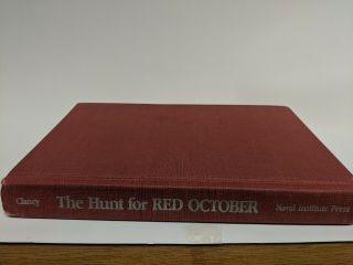 Rare Tom Clancy’s The Hunt For Red October True 1st Edition 1st Printing