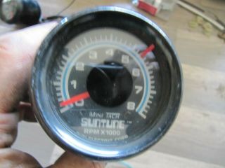 Suntune Mini Tach Black 8000 Rpm 2 5/8 " Tachometer: And Rare