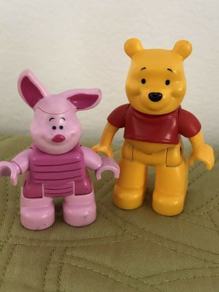 Lego - Duplo Figure Winnie The Pooh & Piglet (lego Ville) - Very Rare