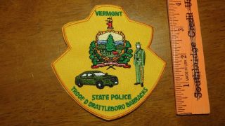Rare Vermont State Police Troop D Brattleboro Barracks State Highway Patrol
