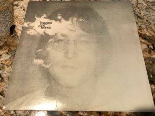 John Lennon " Imagine " Rare Purple Capitol Vintage Vinyl Lp Beauty Beatles
