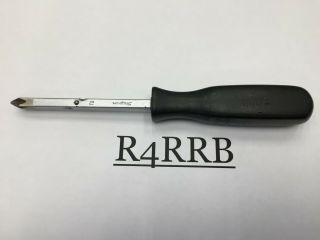 Rare Snap - On Tools Usa Black Handle 1/4 " Reversible Screwdriver Ssdd42