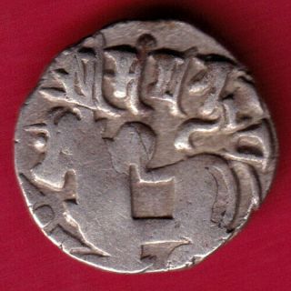 Afghanistan - Horse Man & Bull - Samant Dewa - Hindu Shahi - Rare Silver Coin Ar17