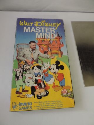 Rare Vintage Walt Disney Master Mind Game - Vgc - C.  1979 Invicta