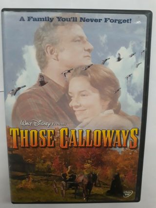 Those Calloways Dvd (1965,  2000) Classic Walt Disney Movie Rare Oop