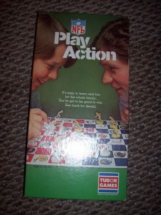 Vitage Nfl Play Action Board Game By Tudor Games 1979 Rare