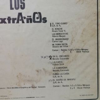 LOS EXTRAÑOS TUMBA LA CAÑA VERY RARE SALSA GUAGUANCO EX 9 LISTEN 2
