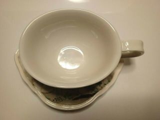 Rare ANTHROPOLOGIE Rebecca Rebouche Tea Cup & Saucer/Plate Set Curious Deciduous 4