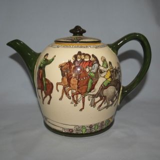 Royal Doulton Rare Seriesware Canterbury Pilgrims Teapot D3188