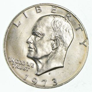 Silver - Specially Minted - S Mark - 1973 - S - 40 Eisenhower $1 - Rare 292