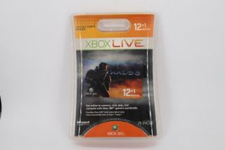 - Rare Xbox Live 12 - Month Gold Card (halo 3)